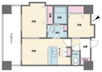 HF西新宿レジデンスウエスト 401 間取り図
