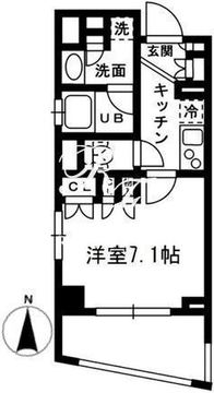 レジディア中落合 B315 間取り図