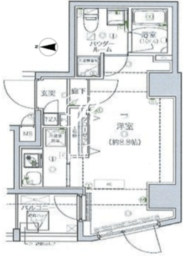 ルクレ墨田緑2 901 間取り図