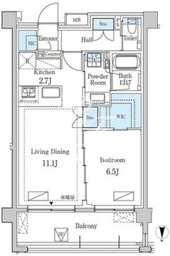 グランドゥールプレミアム代々木大山 309 間取り図