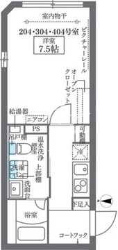 ココキューブ大井町 404 間取り図