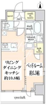 クレストコート本所吾妻橋 1006 間取り図
