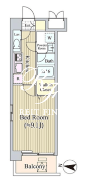 アリビオ西麻布 403 間取り図