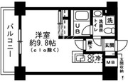 レジディア麻布十番2 204 間取り図