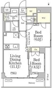 ベルファース大森山王 318 間取り図