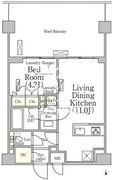 ベルファース大森山王 403 間取り図