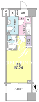 メインステージ白金高輪駅前 303 間取り図