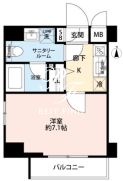 グランドコンシェルジュ恵比寿 303 間取り図