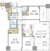 白金ザ・スカイ E-1910 間取り図