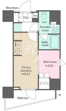 ウエリスアーバン錦糸町 1403 間取り図