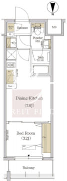 アーバネックス森下3 502 間取り図