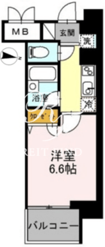 カスタリア住吉 706 間取り図