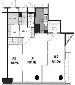 浜松町スクエアスタジオ 1801 間取り図