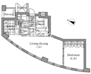 レジディアタワー乃木坂 602 間取り図