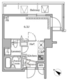 レジディア広尾2 707 間取り図