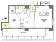 プライムメゾン浅草橋 1301 間取り図