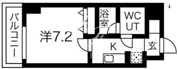 プレール・ドゥーク菊川 208 間取り図