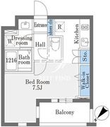 ラドゥセール巣鴨イースト 410 間取り図