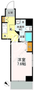 スカイステージ築地 303 間取り図