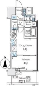 レジディア大手町北 1202 間取り図