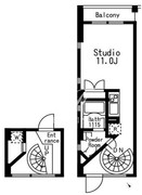 プライムアーバン目黒三田 109 間取り図