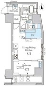 ルジュール神田須田町 504 間取り図