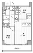 ディームス蔵前レジデンス 1403 間取り図