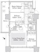 大崎ガーデンレジデンス 2108 間取り図