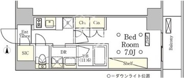 テラス御徒町 303 間取り図