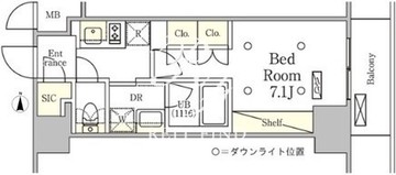 テラス御徒町 1002 間取り図