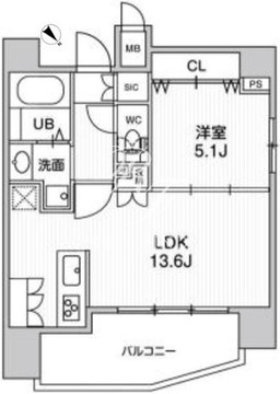 ステージファースト浅草橋3 502 間取り図