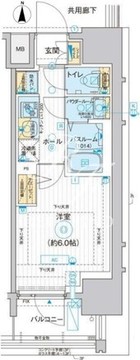 ディームス品川南大井 612 間取り図