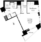デルックス白山 901 間取り図