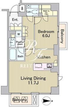 ラフォンテ麻布十番 503 間取り図