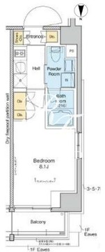 プラウドフラット亀戸 301 間取り図