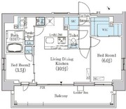 浅草蔵前レジデンス 1301 間取り図