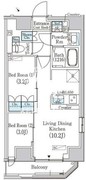 浅草蔵前レジデンス 801 間取り図