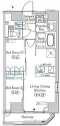 浅草蔵前レジデンス 901 間取り図
