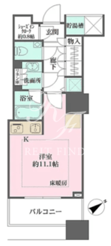 ザ・パークハウス西新宿タワー60 617 間取り図