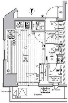 プレミアムキューブ代々木上原 301 間取り図