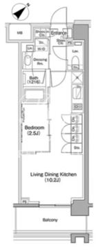 ヴェール・クレール大崎 233 間取り図