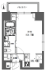ラドゥセール東神田 401 間取り図