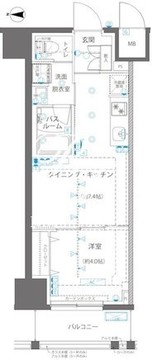 ズーム浅草ウエスト 303 間取り図