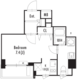 グランパセオ東新宿 202 間取り図