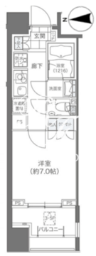 メゾンカルム本郷 404 間取り図