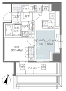 メゾンカルム本郷 510 間取り図