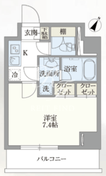 グランパセオ本郷壱岐坂 402 間取り図