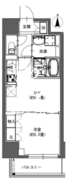 ラドゥセール東神田 605 間取り図