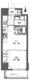 ラドゥセール東神田 905 間取り図