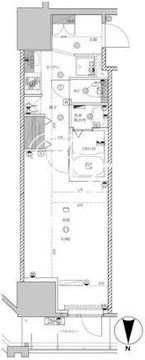 ライジングプレイス亀戸 1111 間取り図